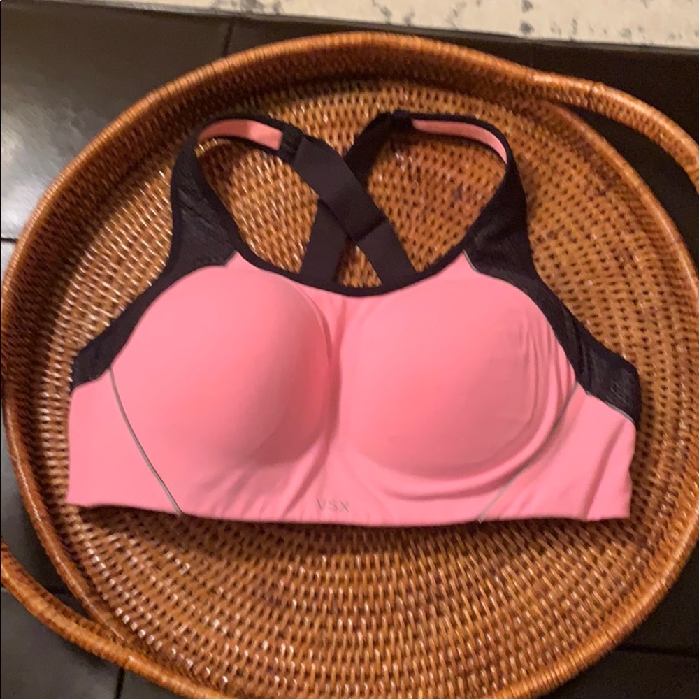 VSX 36C Victoria Secret sports bra Coral